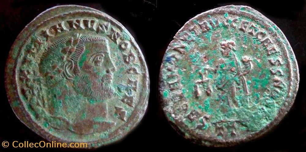 GALERIUS AE Follis coin ancient b c to roman republicain imperial galerius ae follis