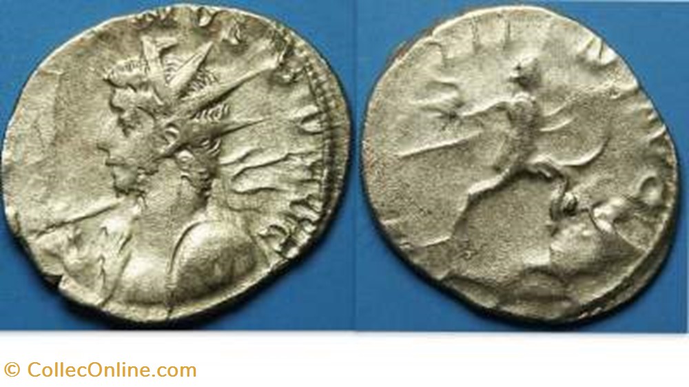 coin ancient b roman republicain imperial gallienus ar antoninianus ric 54 left j