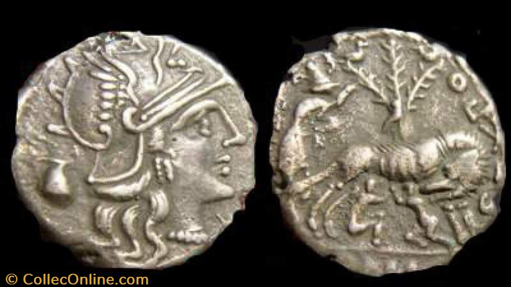 SEXTUS POMPEIUS FOSTLUS ROMAN REPUBLIC; GENS POMPEIA AR Denarius coin ancient to republicain imperial sextus pompeius fostlus roman republic gens pompeia ar denarius