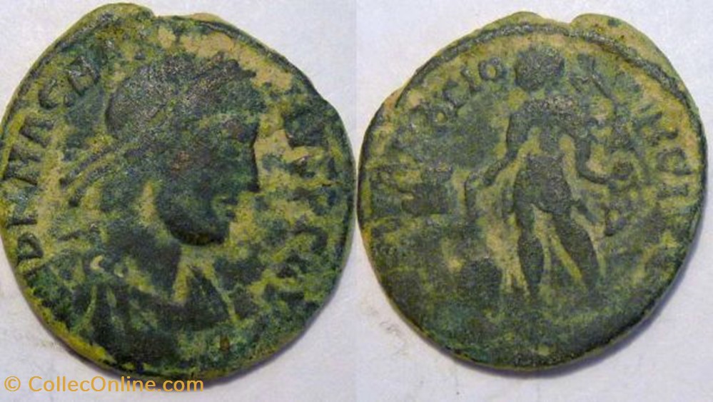 MAGNUS MAXIMUS AE2, RIC 32, REPARATIO-REIPVB coin ancient to roman republicain imperial magnus maximus ae2 ric 32 reparatio reipvb