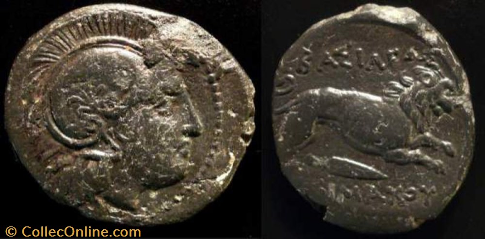 LYSIMACHUS KING OF THRACIA AE 20 coin ancient b to greek lysimachus king of thracia ae 20