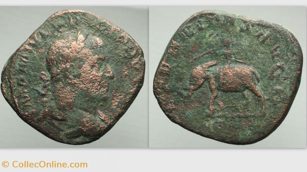 PHILIP I Sestertius, RIC 161a, Elephant coin ancient b to roman republicain imperial philip i sestertius ric 161a elephant