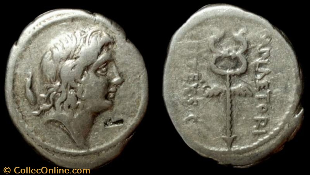 coin ancient republicain imperial m plaetorius m f cestianus roman republic gens plaetoria ar denarius