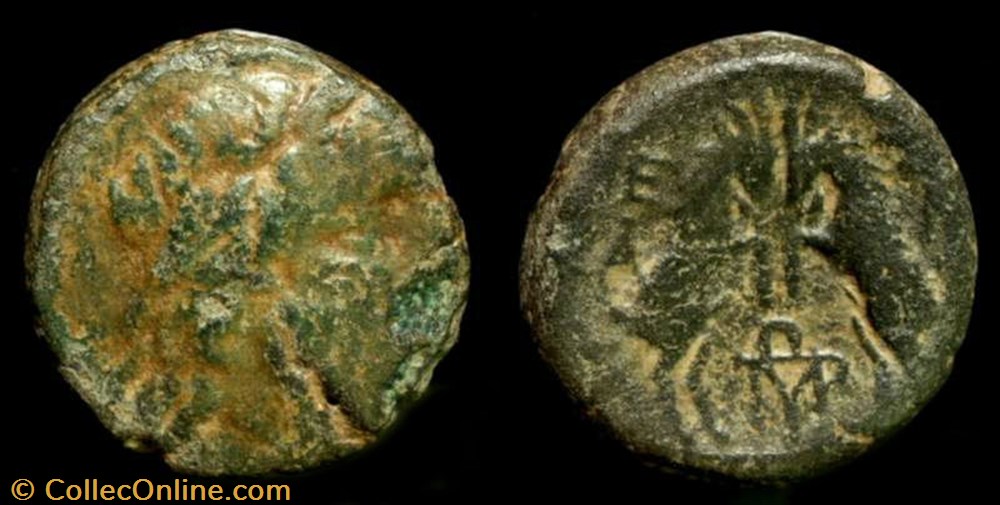 MACEDONIA, THESSALONICA AE19 coin ancient b to greek macedonia thessalonica ae19