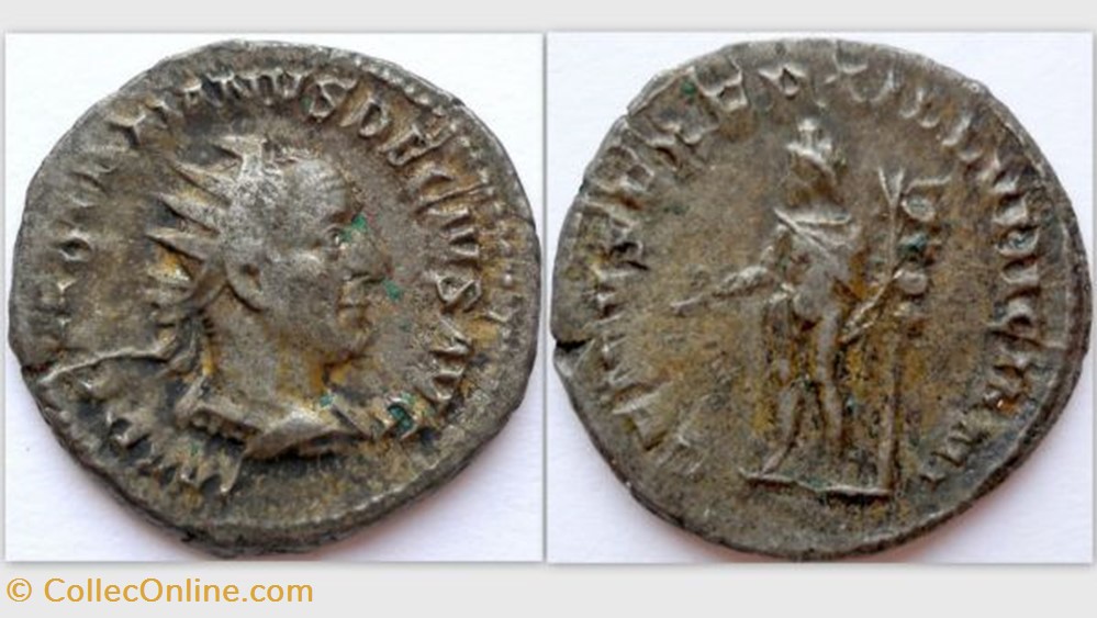 TRAJAN DECIUS Antoninianus, RIC-IV_iii, 16c, Genius coin ancient b roman republicain imperial trajan decius antoninianus ric iv iii 16c genius