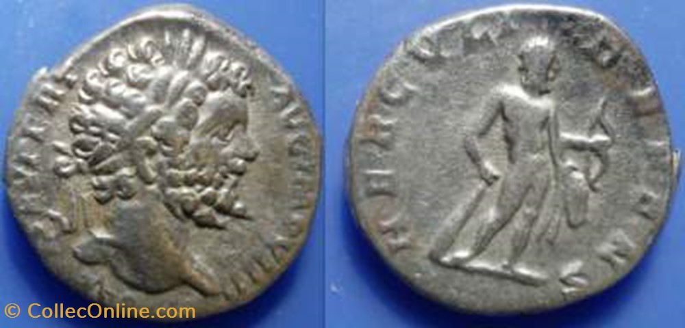 SEPTIMIUS SEVERUS Denarius RIC 97, Hercules coin ancient b to roman republicain imperial septimius severus denarius ric 97 hercules