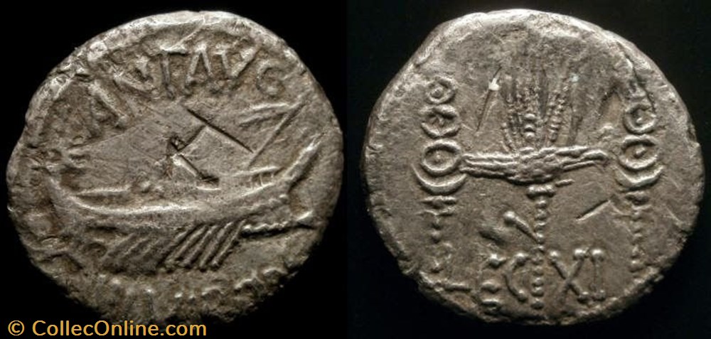 MARCUS ANTONIUS AR Denarius LEG XI coin ancient b roman republicain imperial marcus antonius ar denarius leg xi