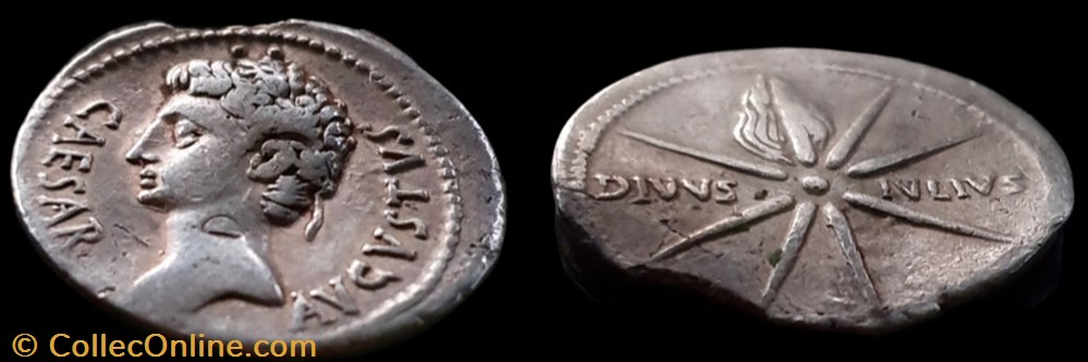 AUGUSTUS AR Denarius coin ancient b c to roman republicain imperial augustus ar denarius
