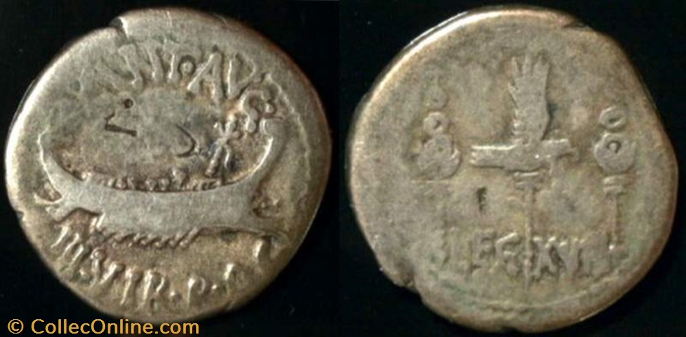 MARCUS ANTONIUS AR Denarius LEG XVIII coin ancient b roman republicain imperial marcus antonius ar denarius leg xviii