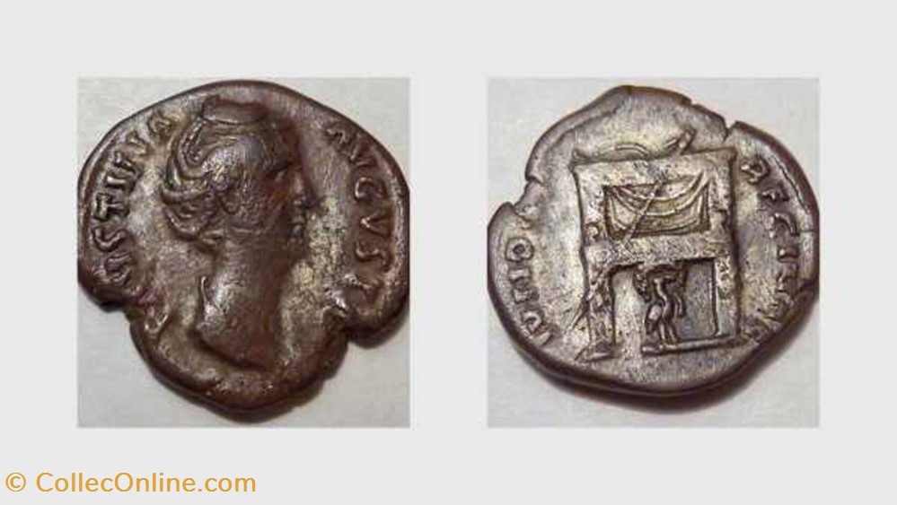 FAUSTINA I Denarius RIC RIC 339a (Antoninus Pius), Peacock coin ancient b roman republicain imperial faustina i denarius ric ric 339a antoninus pius peacock