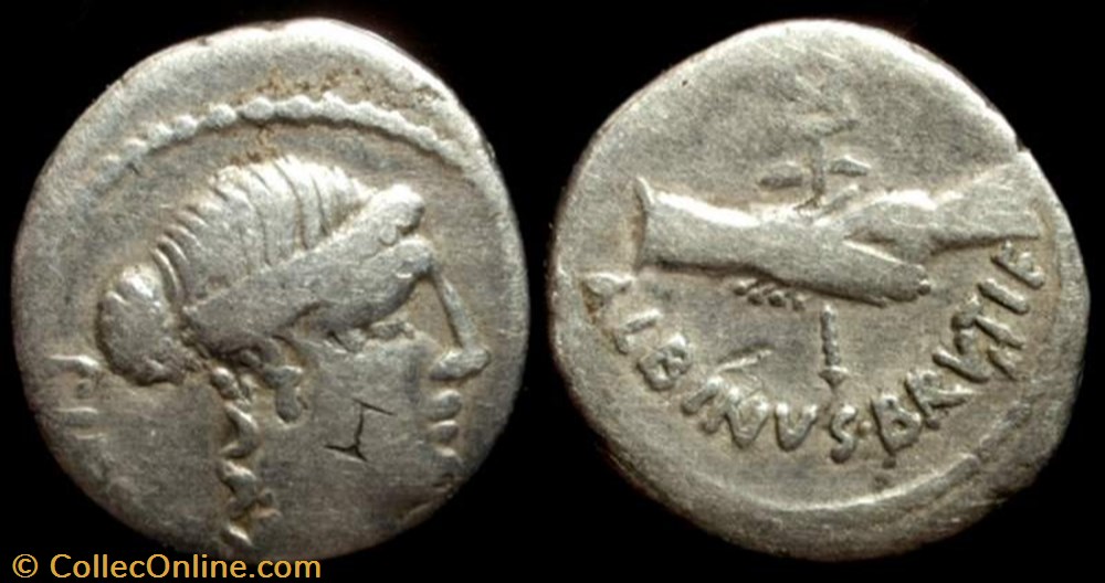 coin ancient c to roman republicain imperial d junius albinus gens postumia ar denarius