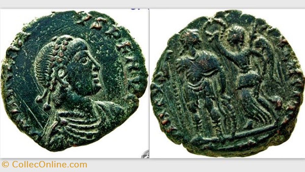 ARCADIUS AE3 RIC X 60, Victory coin ancient b roman republicain imperial arcadius ae3 ric x 60 victory