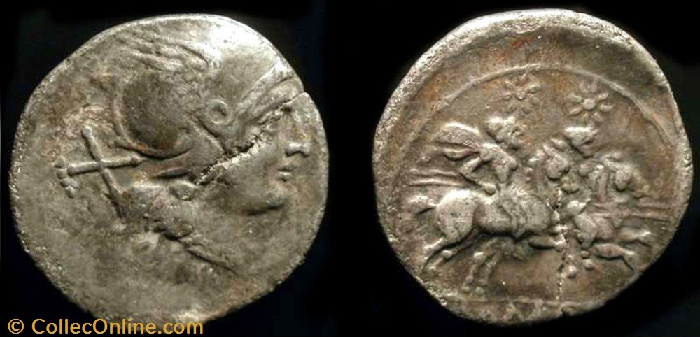 ANONYMOUS ROMAN REPUBLIC AR Denarius coin ancient to anonymous roman republic ar denarius
