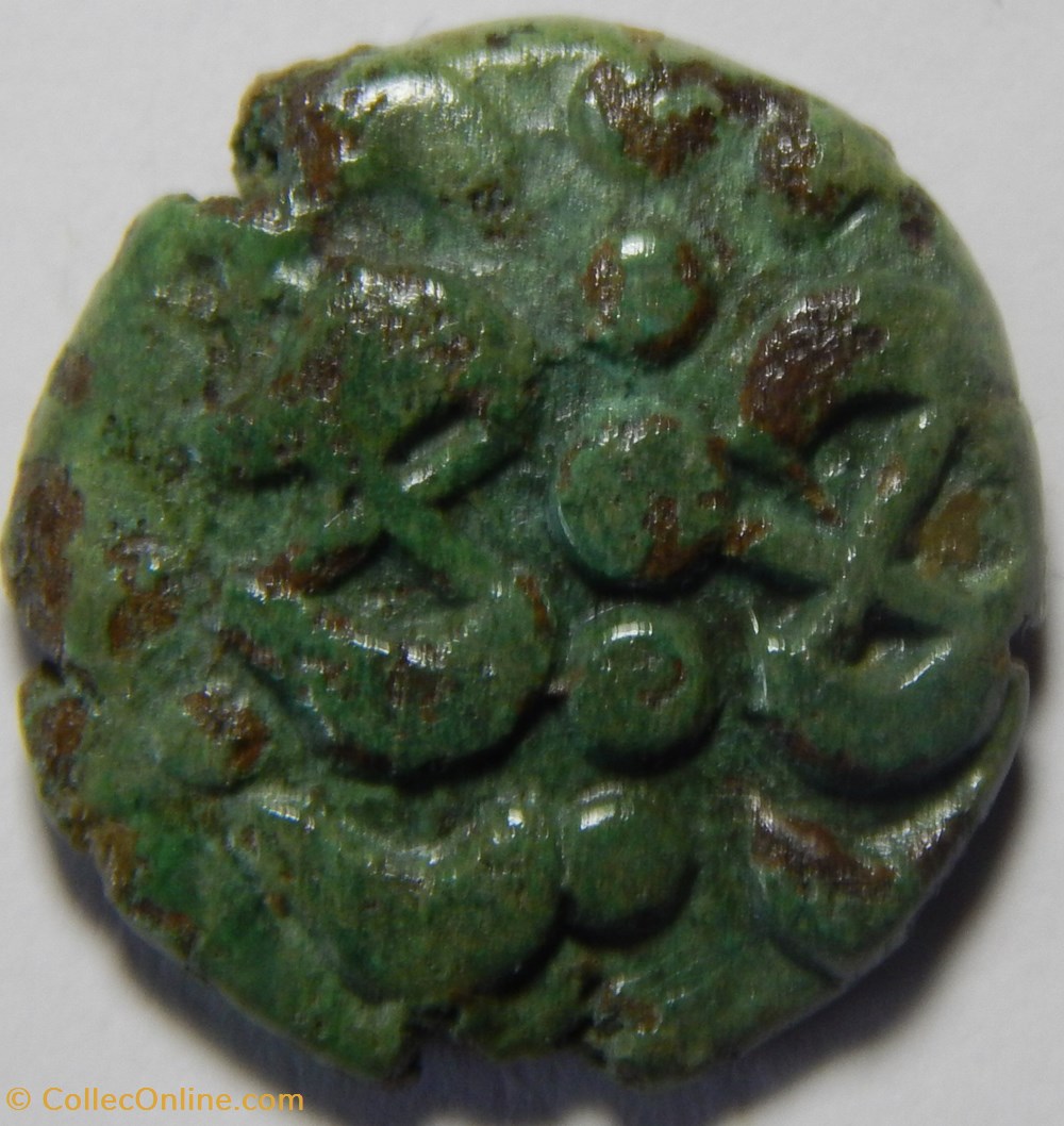 bronze hybride à la rouelle nervien monnaies antiques celtes bronze hybride a la rouelle nervien