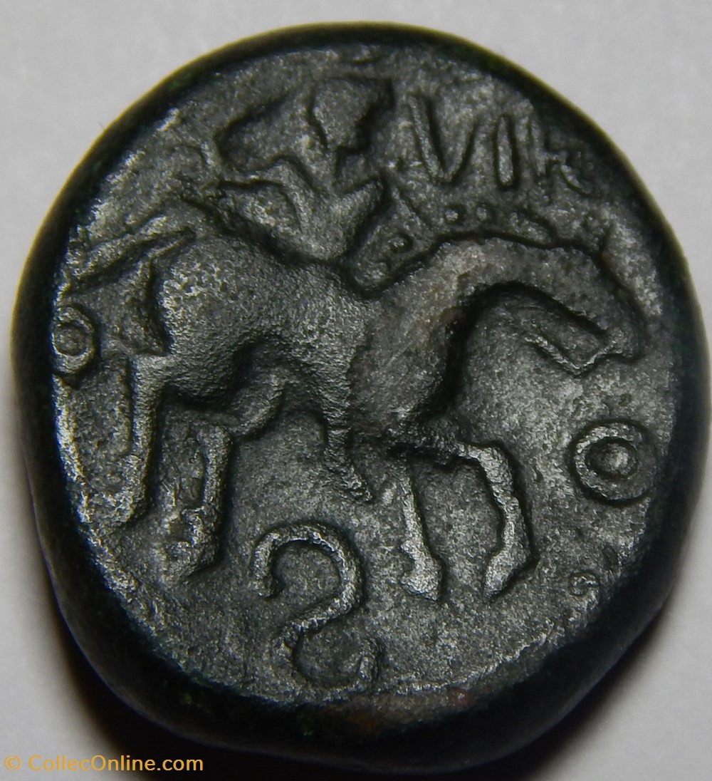bronze VIROS nervien monnaies antiques a celtes bronze viros nervien