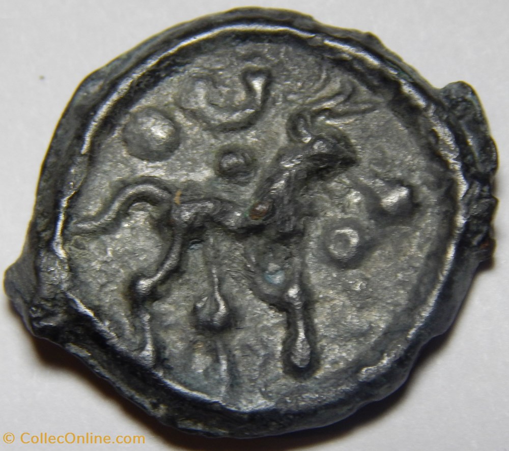 potin classe IV nervien monnaies antiques celtes potin classe iv nervien