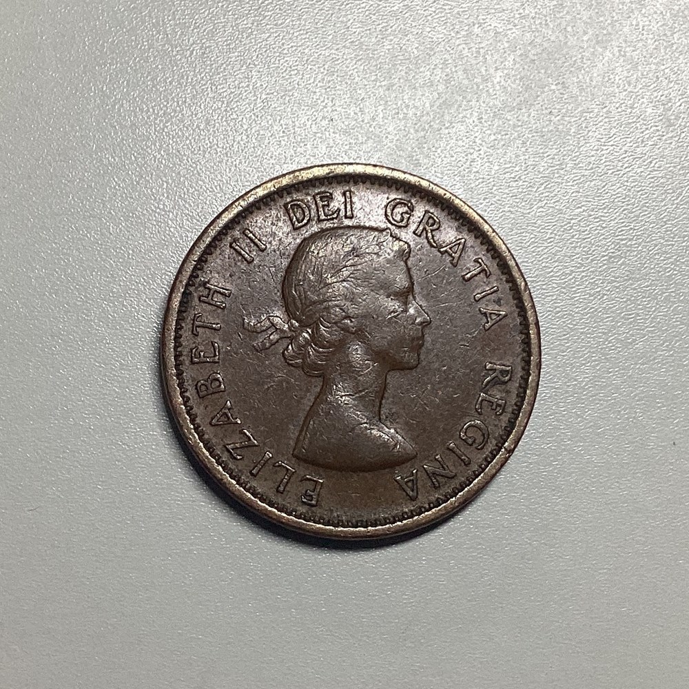 moedas canada 1957 monarchy