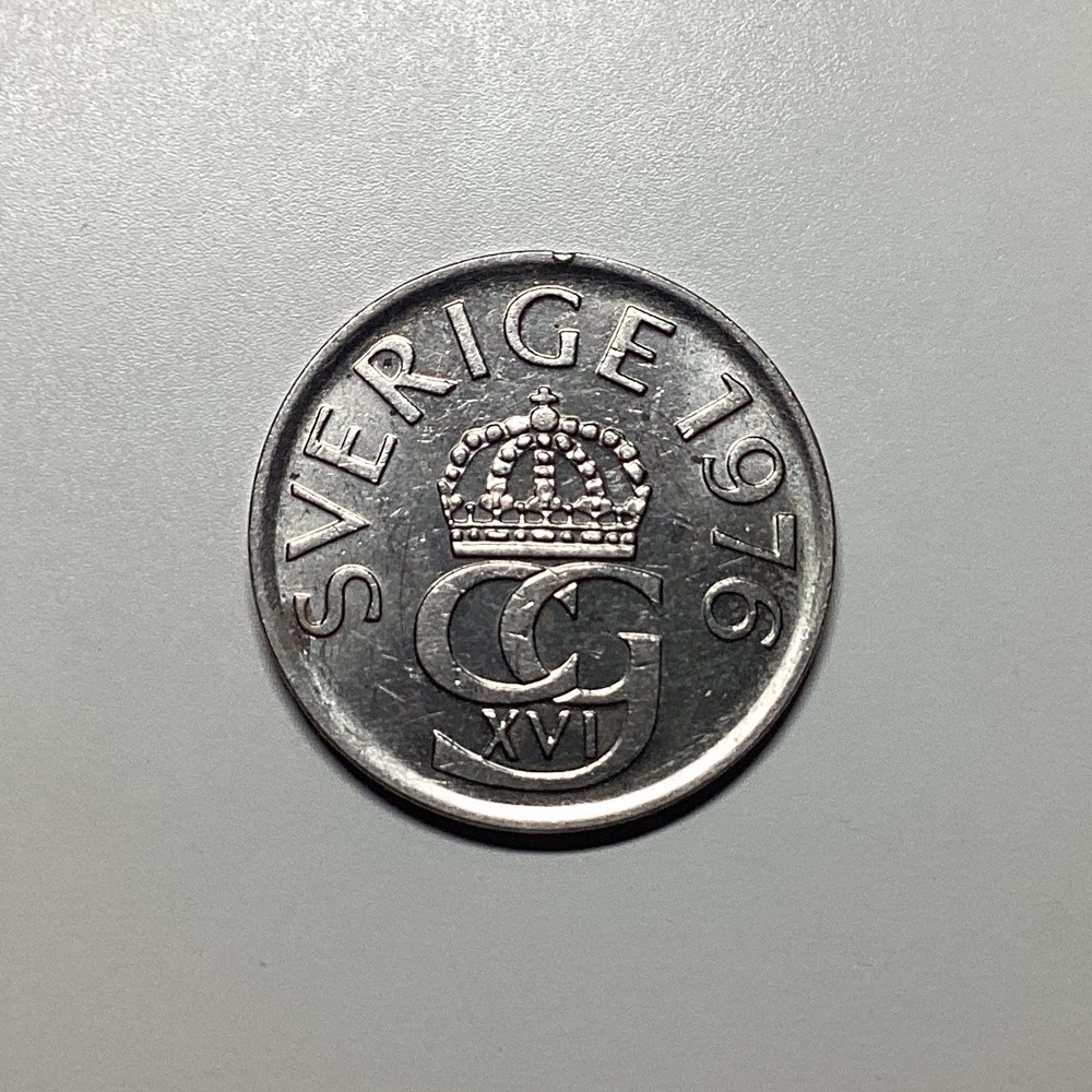 moedas sweden 1976 monarchy