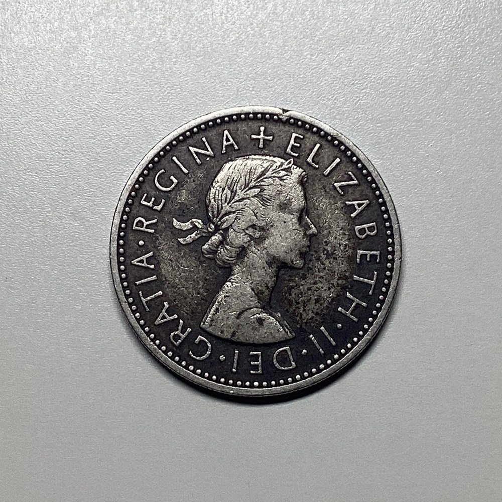 Great Britain 1962 (Monarchy, uk of Great Britain and Northern Ireland) 2 moedas great britain 1962 monarchy uk of great britain and northern ireland