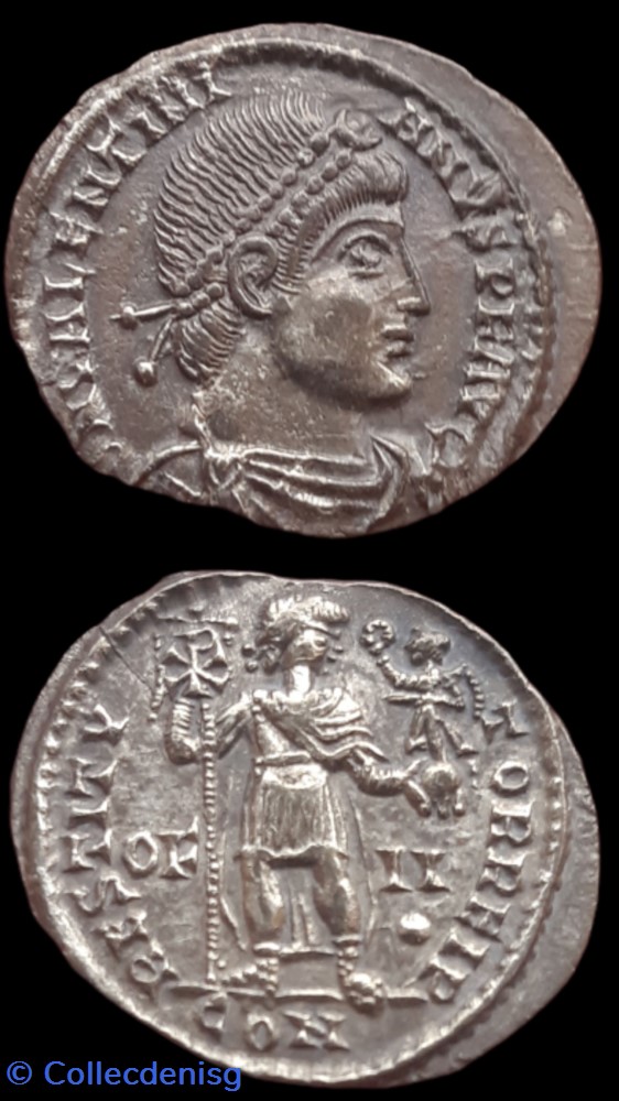 monnaie antique av jc ap romaine republicaine imperiale silique de valentinien