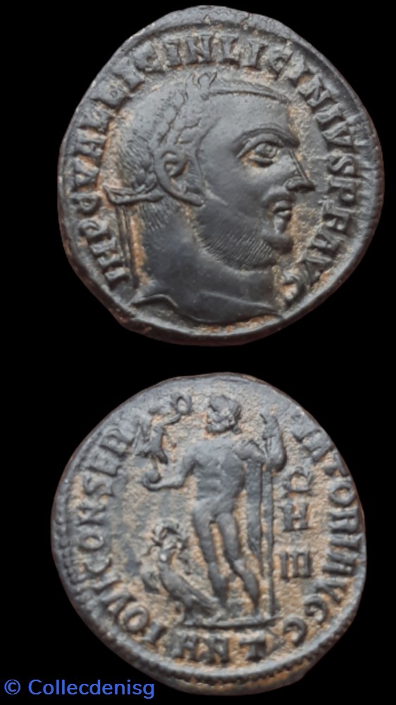 Nummus de Licinius RIC:8..(R4) monnaie antique av jc a ap romaine republicaine imperiale nummus de licinius ric 8 r4