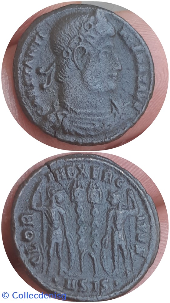Nummus de constantin gloria exercitus monnaie nummus de constantin gloria exercitus