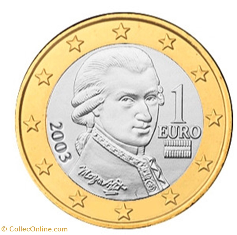 2003 - 1 euro - Autriche monnaies euros 2003 1 euro autriche