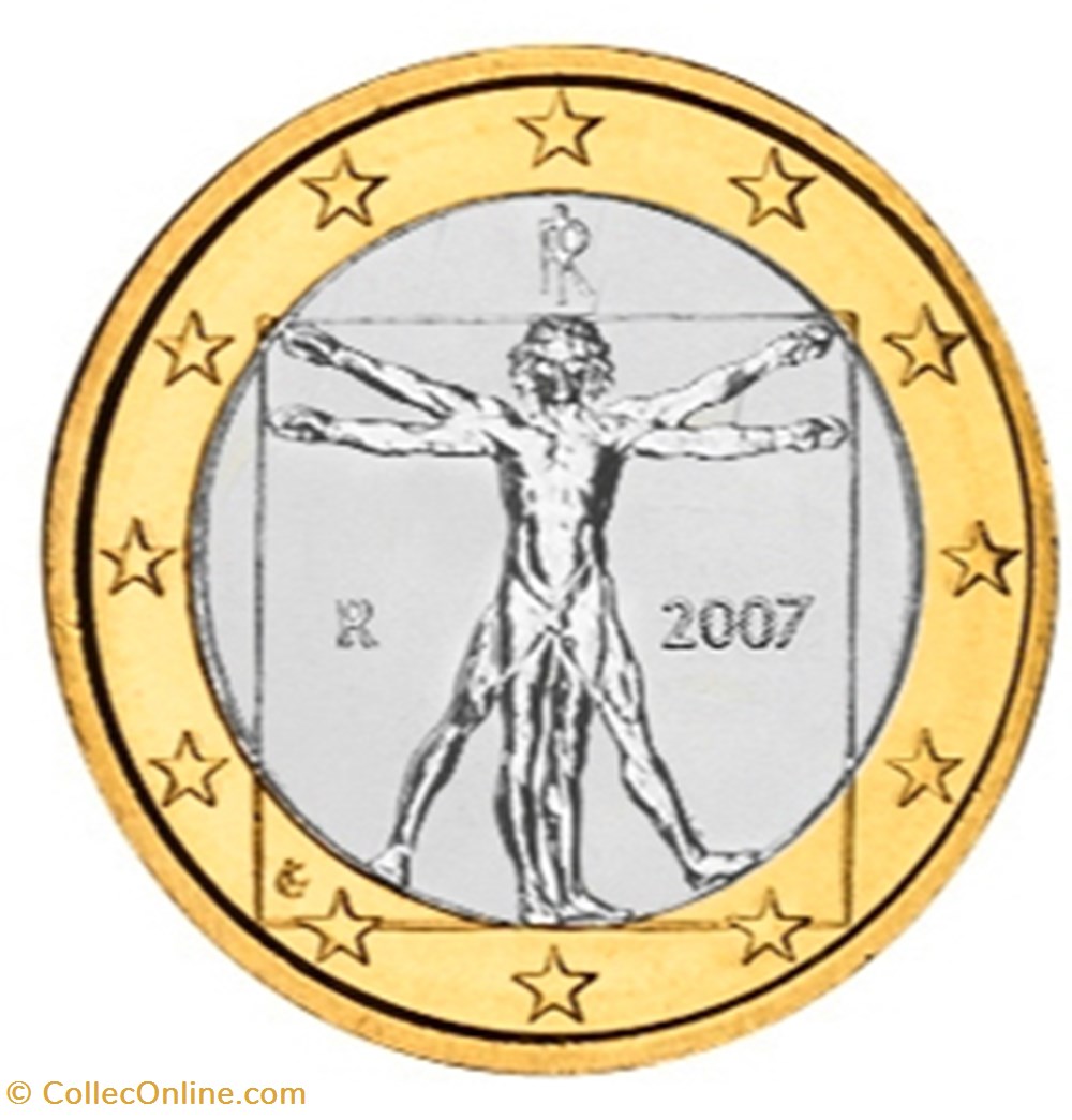 monnaies euros 2007 1 euro italie