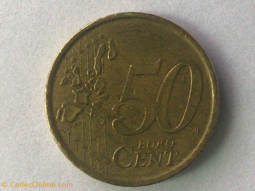 monnaies euros 2001 50 cents espagne