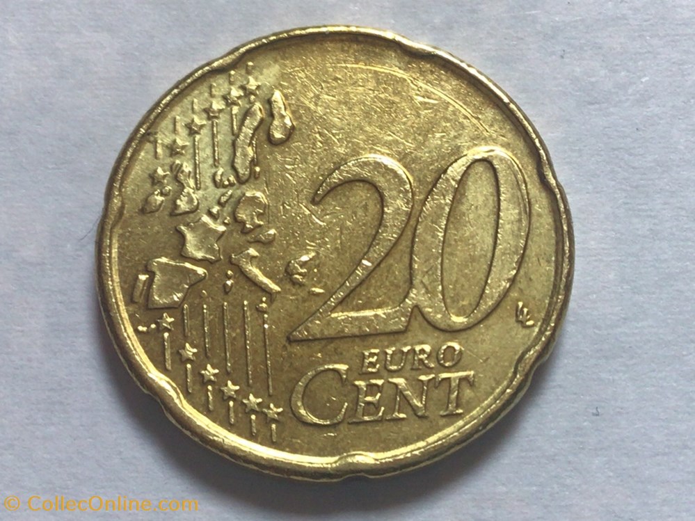 2002 - 20 cent - Belgique monnaies euros a 2002 20 cent belgique