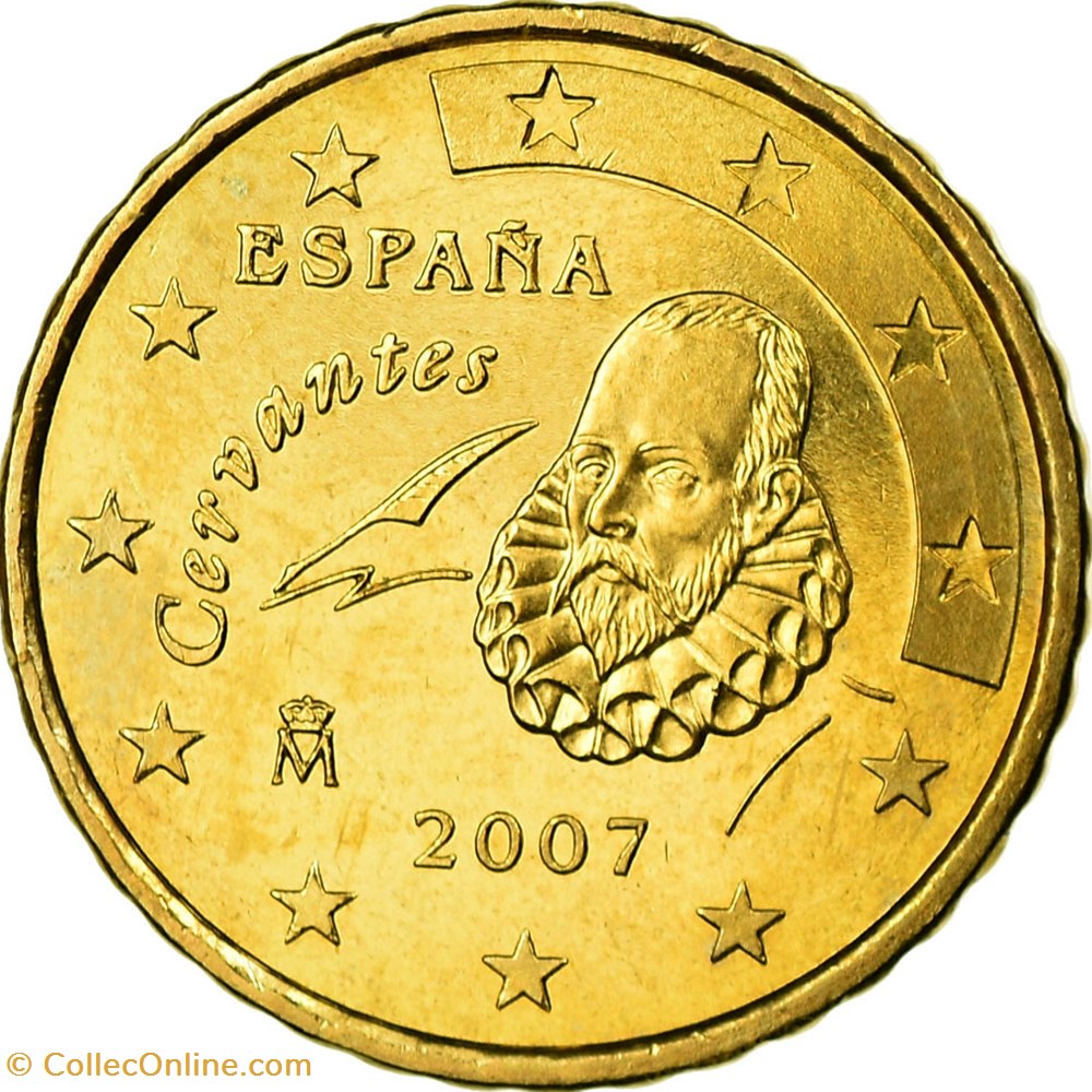 monnaies euros belgique 2007 10 cent espagne