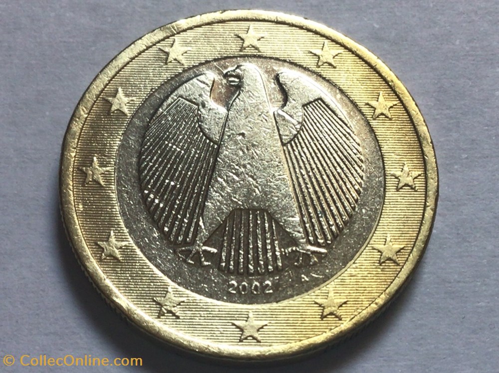 monnaies euros 2002 1 euro a allemagne