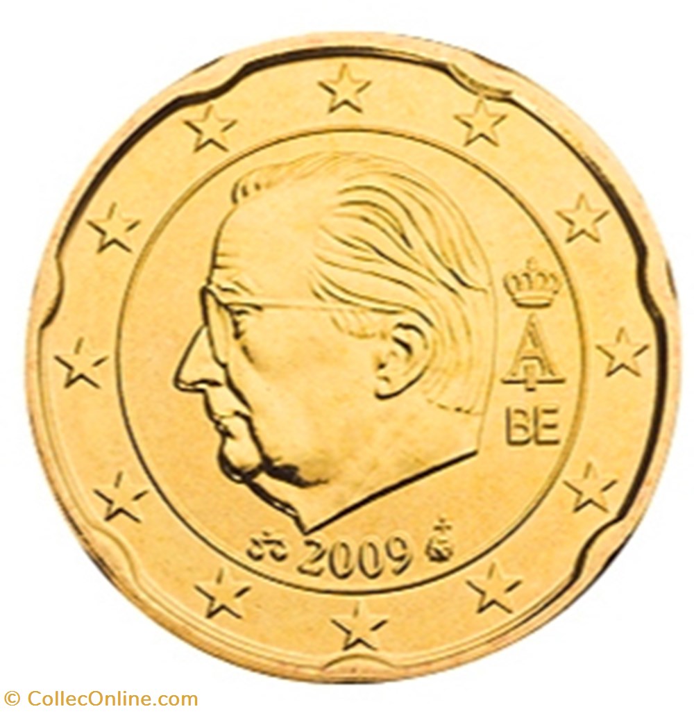 monnaies euros a 2009 20 cent belgique