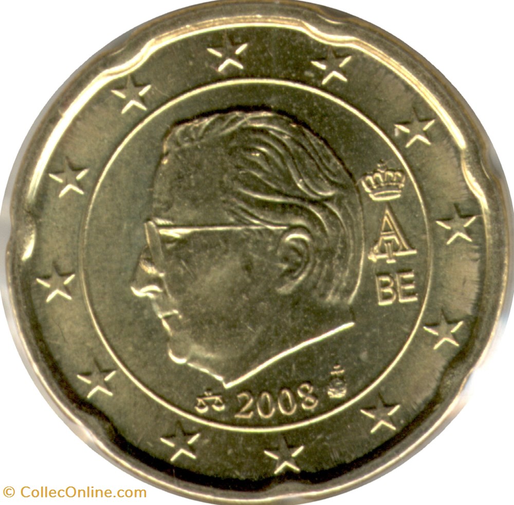 2008 - 20 cents - Belgique monnaies euros a 2008 20 cents belgique