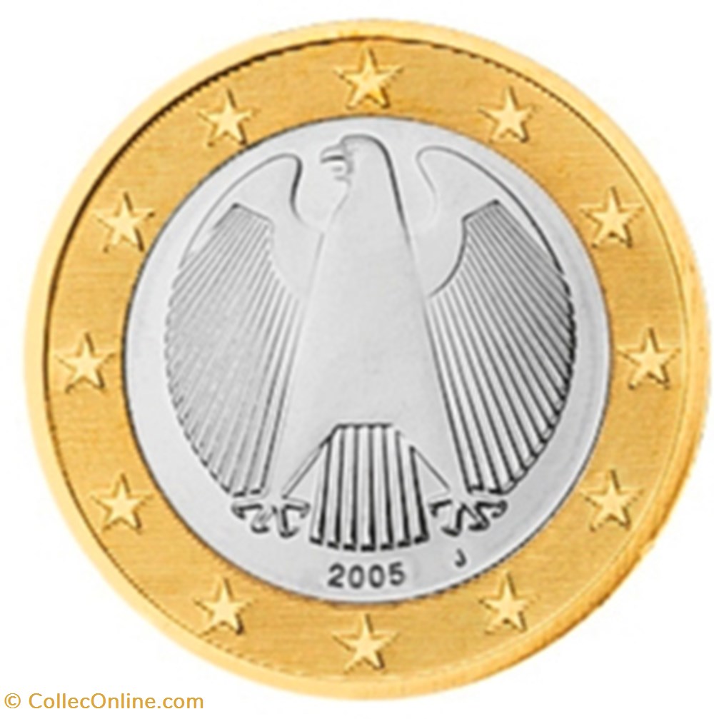 2005 - 1 euro J - Allemagne monnaies euros 2005 1 euro j allemagne