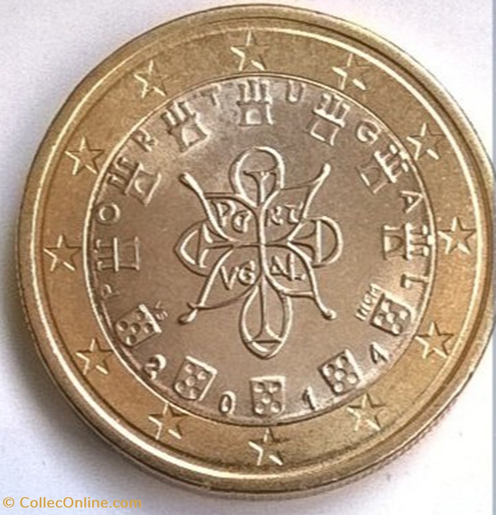 monnaies euros 2014 1 euro portugal
