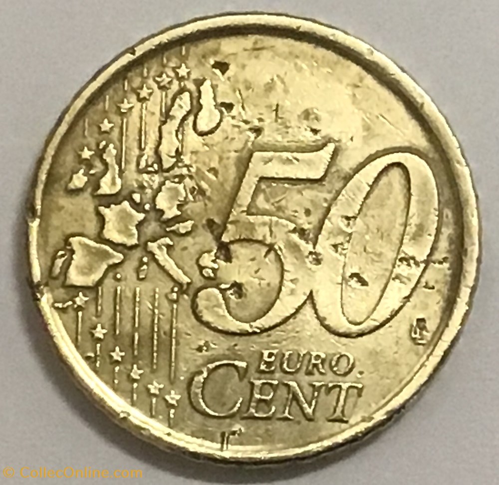 1999 - 50 cents - Espagne monnaies euros 1999 50 cents espagne