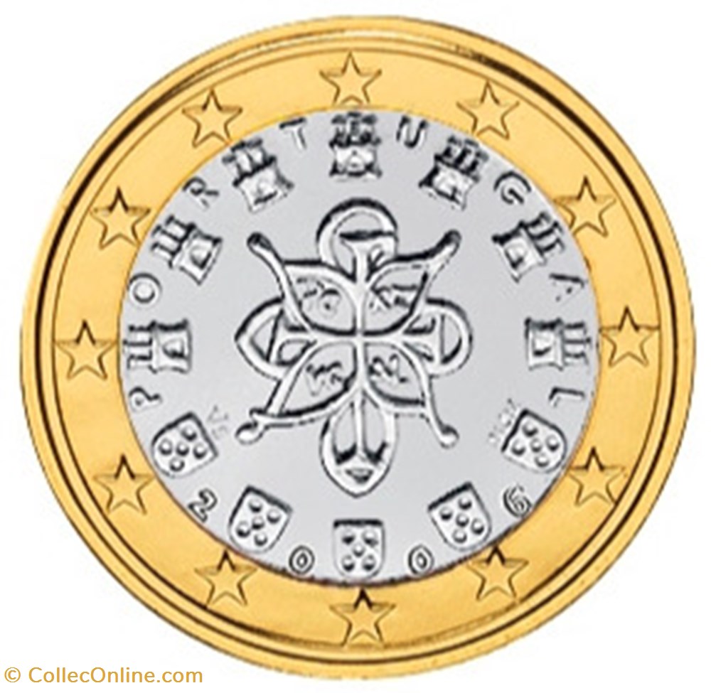2006 - 1 euro - Portugal monnaies euros 2006 1 euro portugal