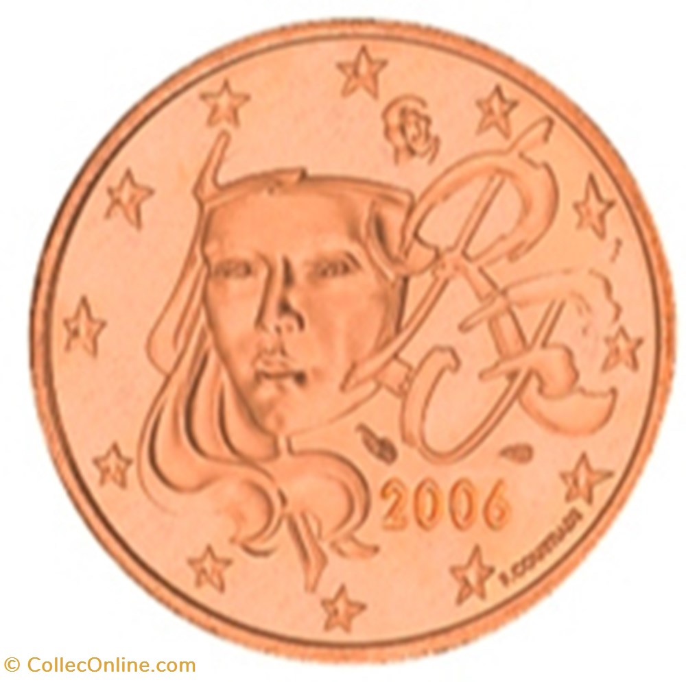 2006 - 1 cent - France monnaies euros 2006 1 cent france