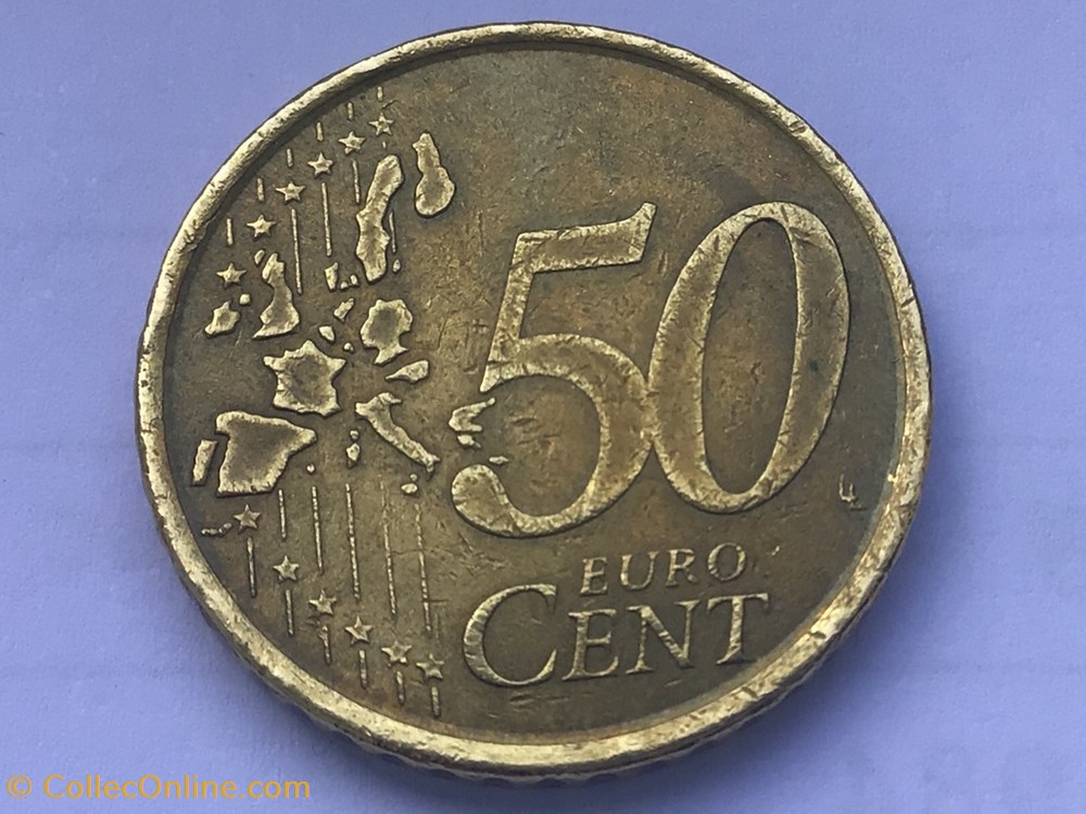 2002 - 50 cents - Espagne monnaies euros 2002 50 cents espagne