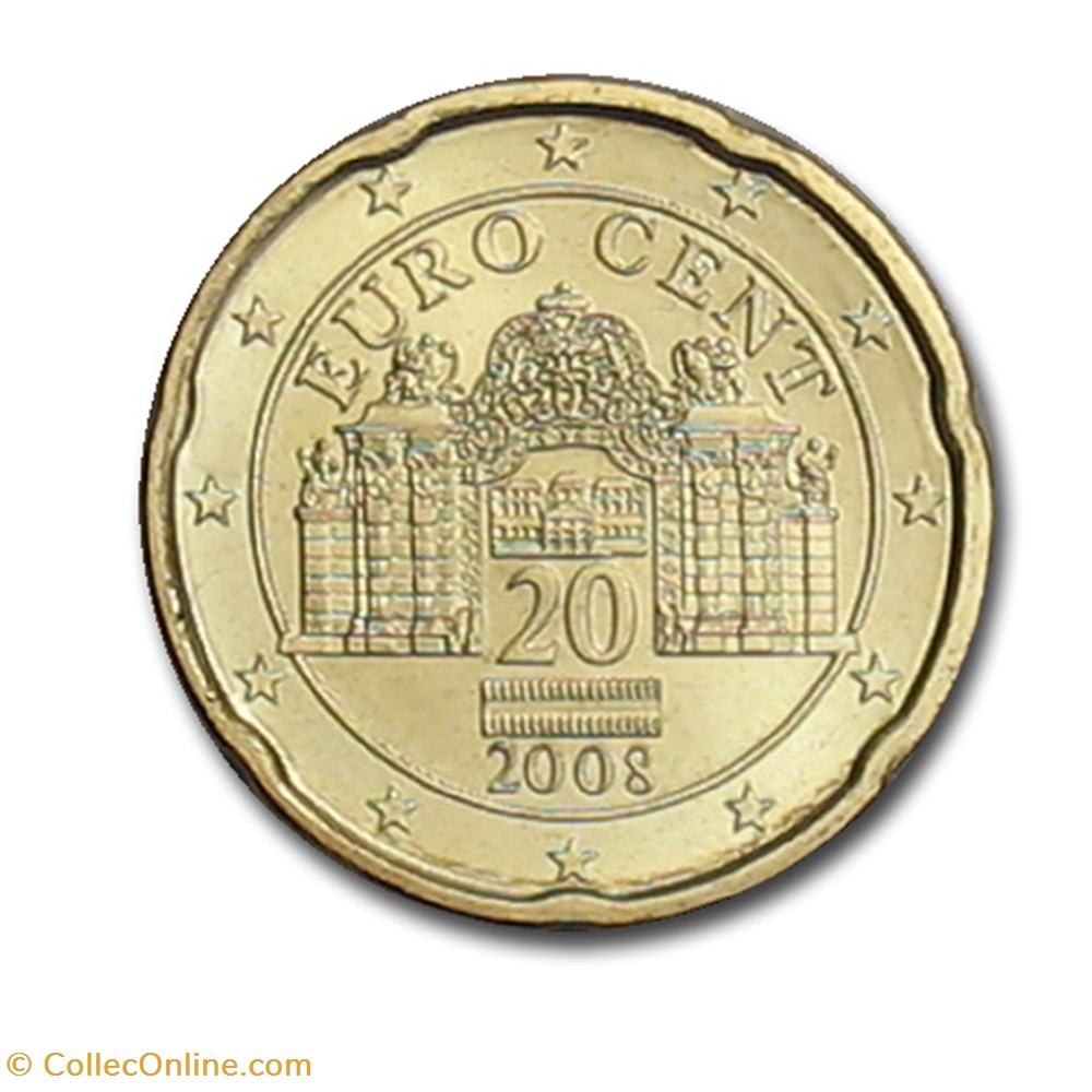 2008 - 20 cents - Autriche monnaies euros 2008 20 cents autriche