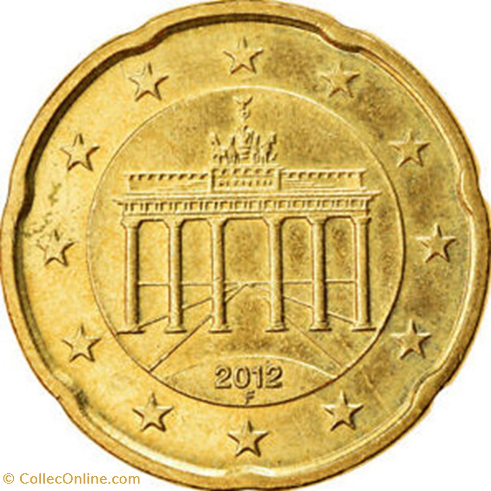 monnaies euros 2012 20 cents f allemagne