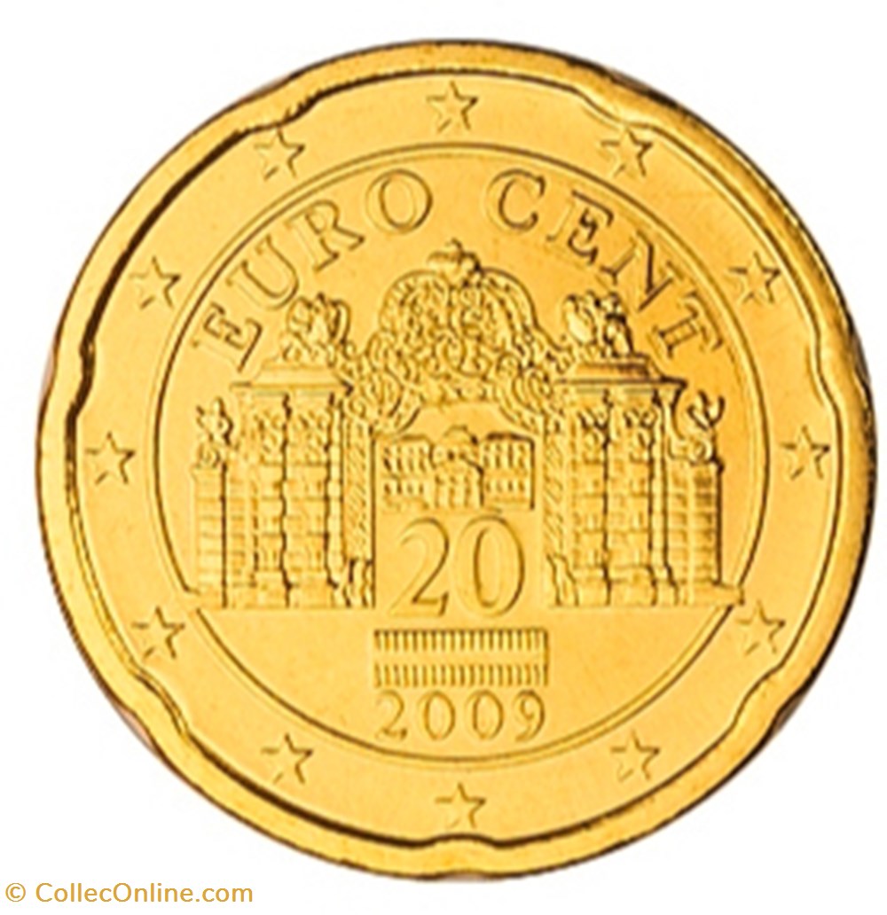 2009 - 20 cents - Autriche monnaies euros 2009 20 cents autriche