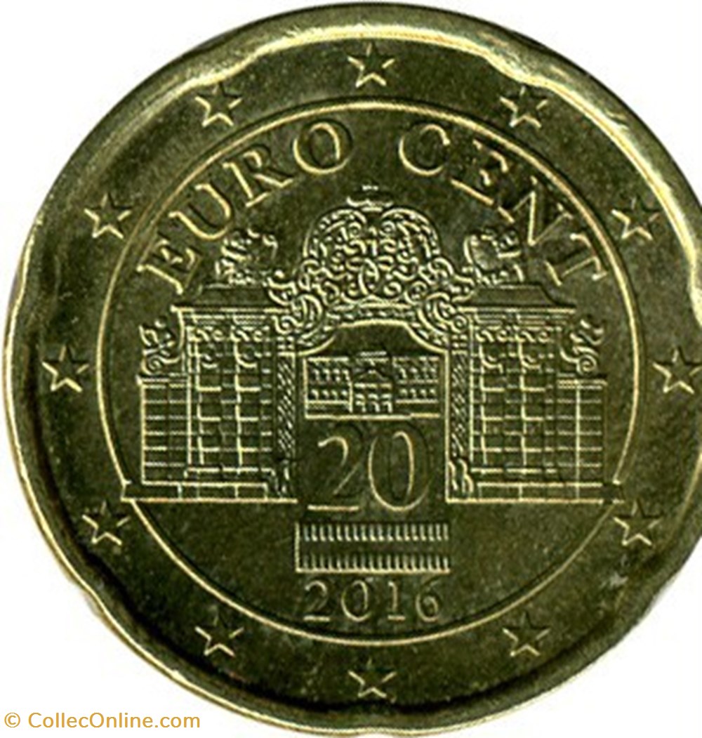2016 - 20 cents - Autriche monnaies euros 2016 20 cents autriche