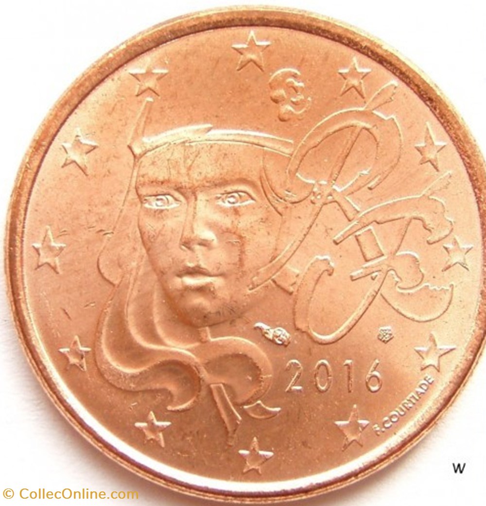 monnaies euros 2016 5 cent france