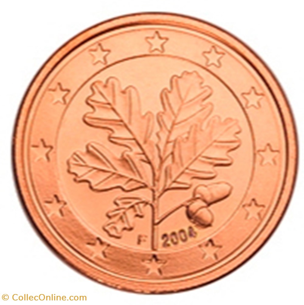 2004 - 1 cent F - Allemagne monnaies euros 2004 1 cent f allemagne