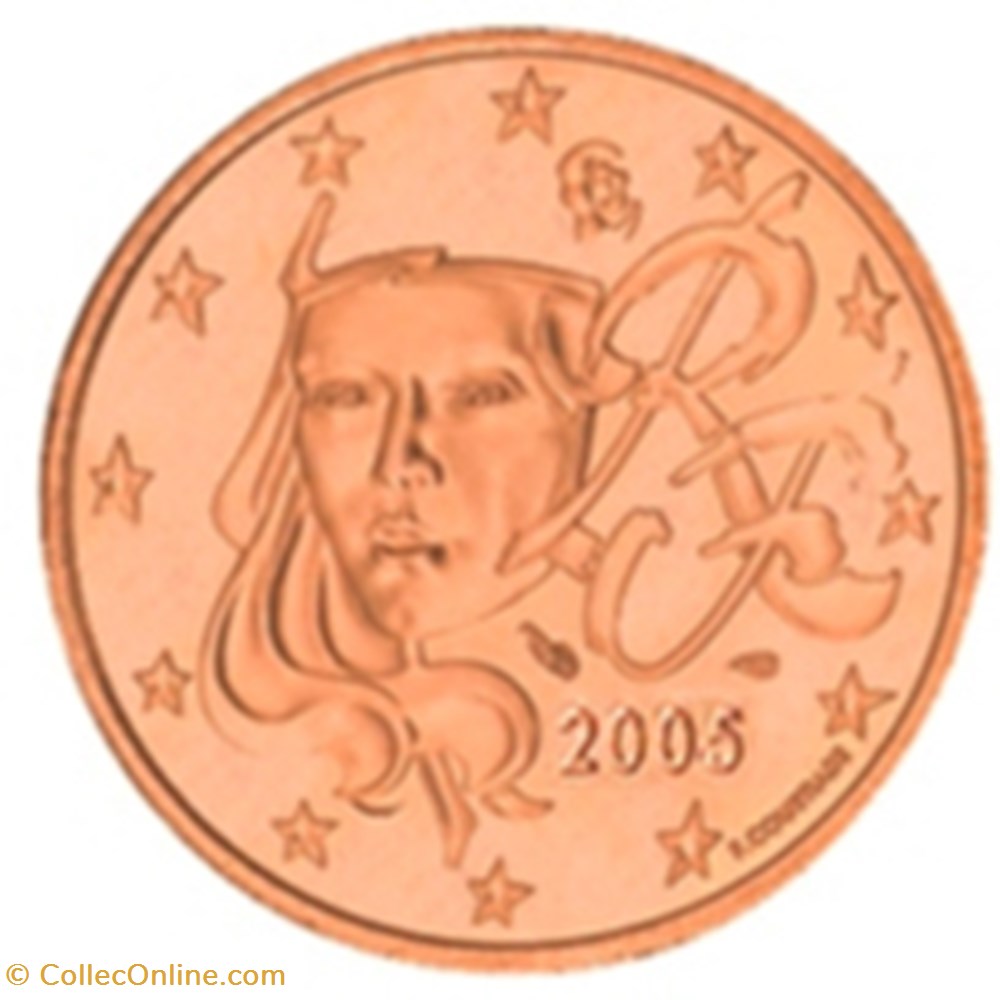 2005 - 1 cent - France monnaies euros 2005 1 cent france
