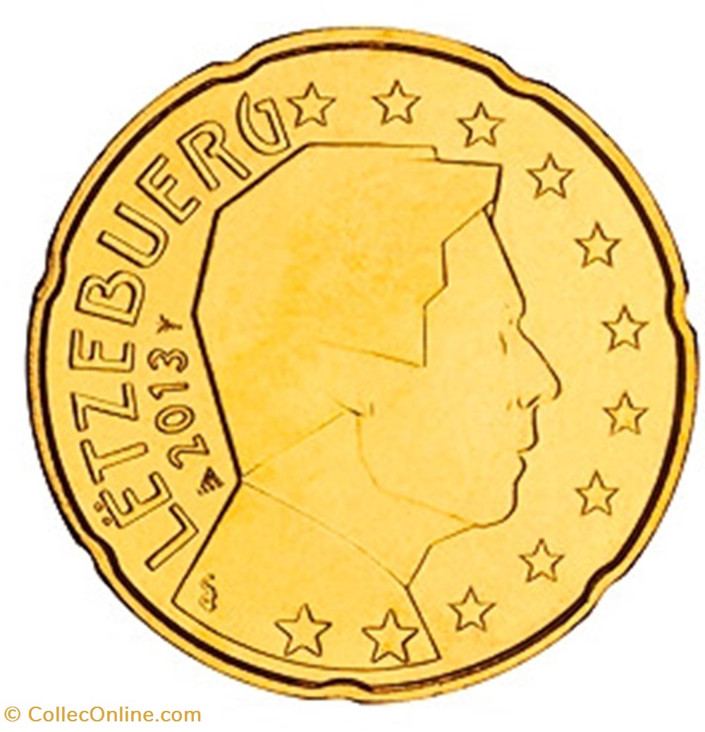 monnaies euros a 2013 20 cents luxembourg