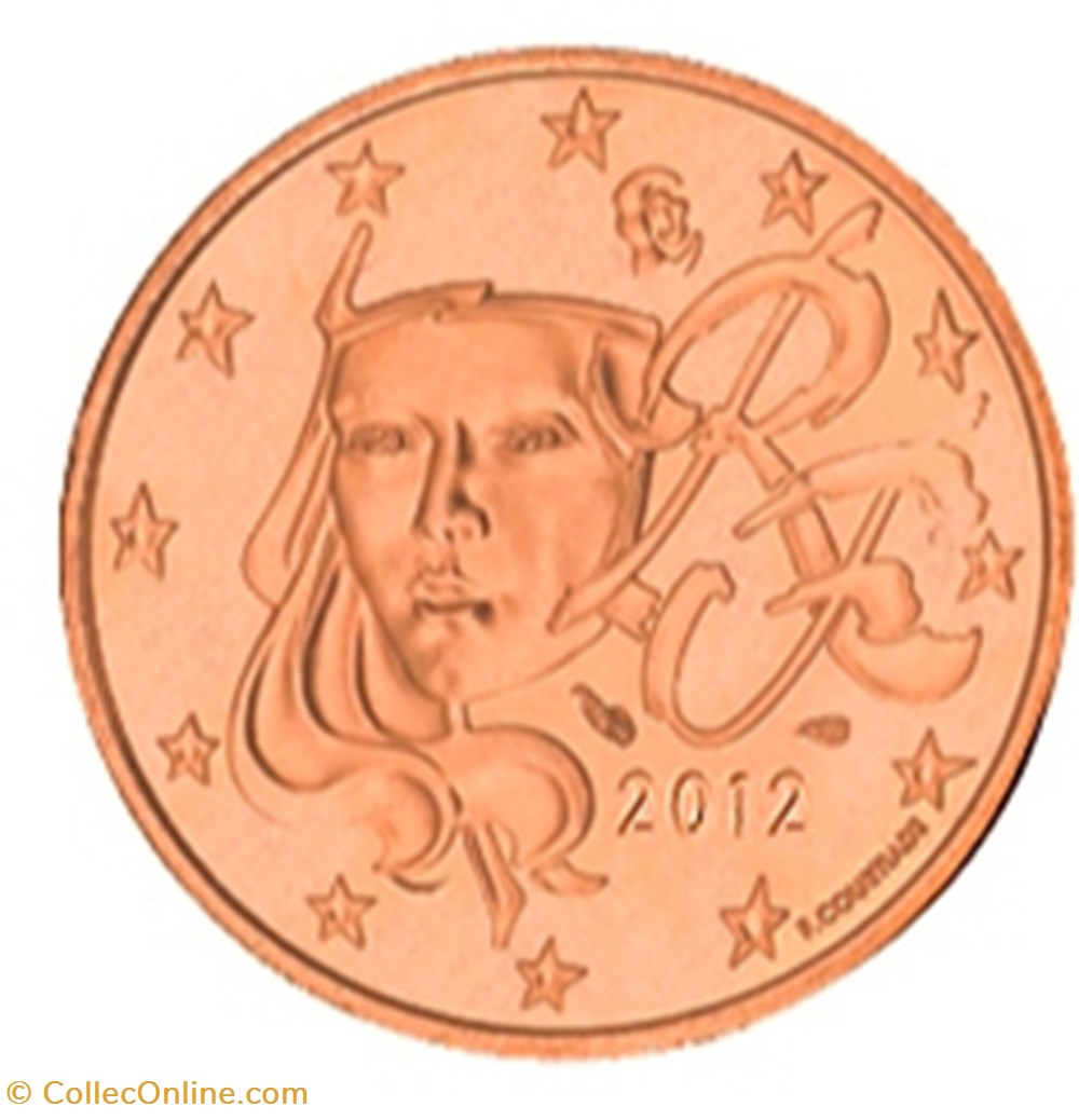 monnaies euros 2012 2 cent france