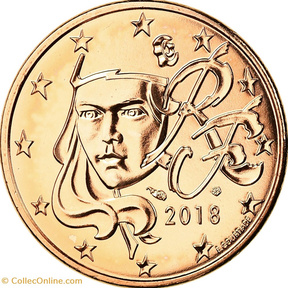 monnaies euros 2018 5 cent france